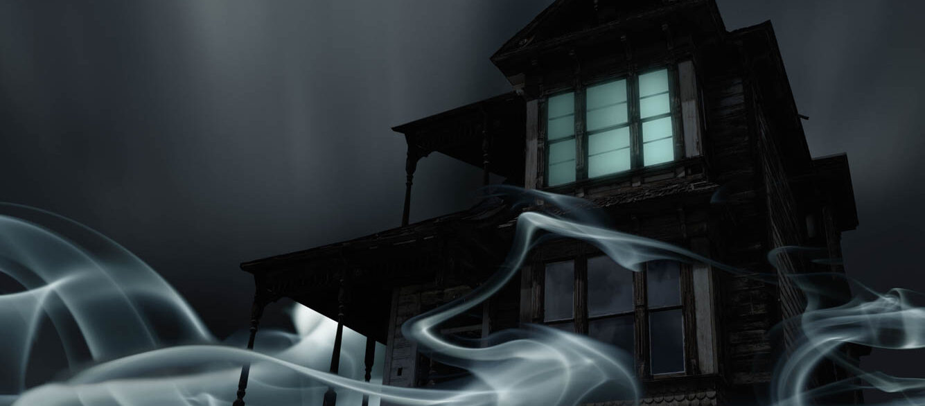 Glowing Vapor Surrounding House Glowing Vapor Surrounding House