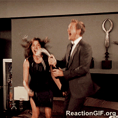 GIF-Barney-Stinson-celebrate-Champagne-excited-How-I-Met-Your-Mother-joy-jump-jump-for-joy-jumping-party-hard-pop-spray-woo-hoo-GIF