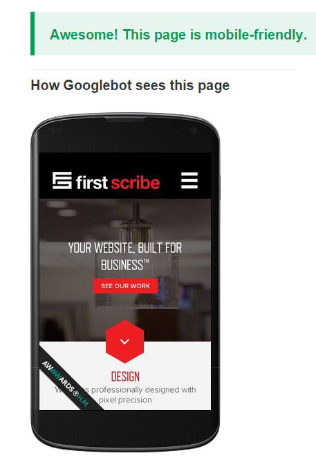 awesome mobile friendly