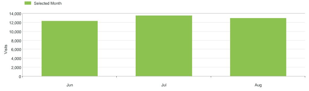 organic visits down