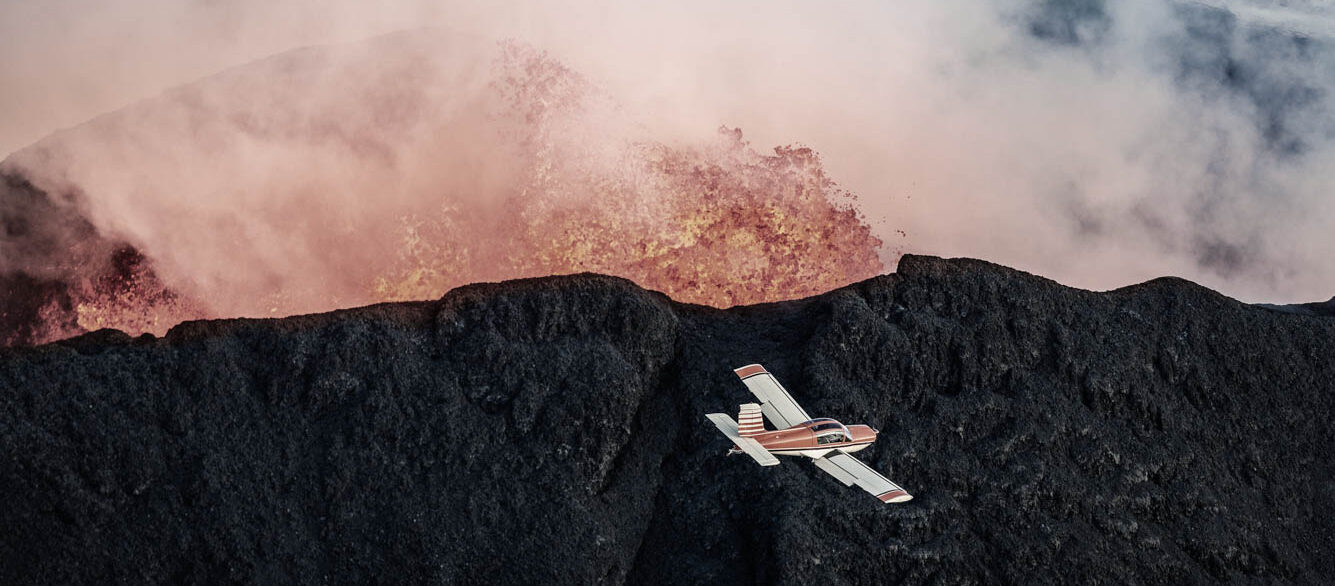 Small Plane, Holuhraun, Bardarbunga, Iceland Small Plane, Holuhraun, Bardarbunga, Iceland