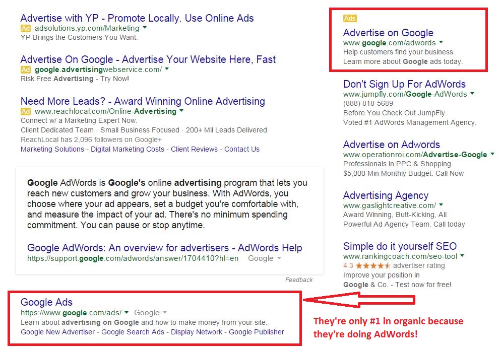 google adwords superstition