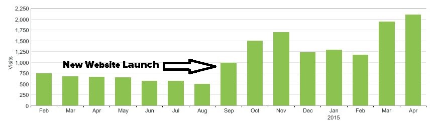 new website traffic