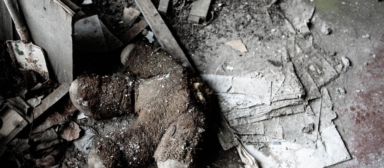 Creepy stuffed toy in Pripyat inside the Chernobyl Exclusion Zone Creepy stuffed toy in Pripyat inside the Chernobyl Exclusion Zone