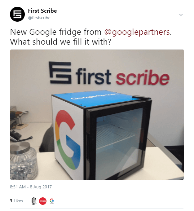 google fridge