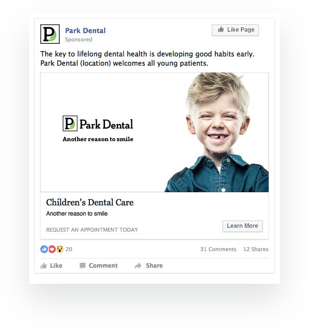 Park Dental - Facebook Ad Park Dental - Facebook Ad