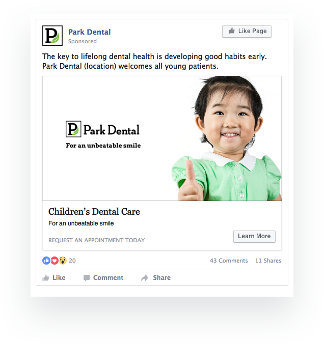 Park Dental - Facebook Ad Park Dental - Facebook Ad