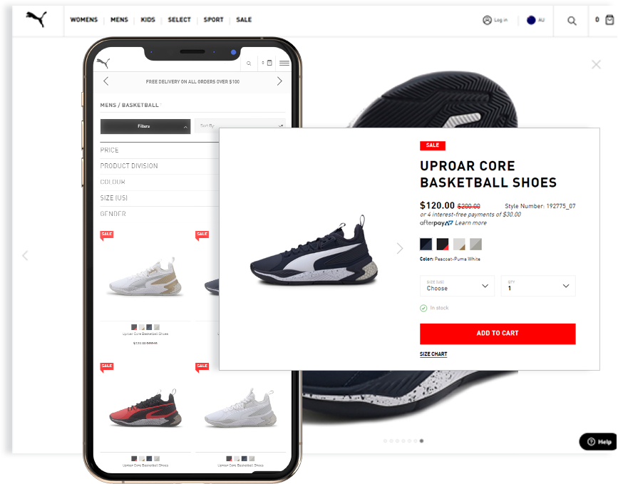 puma ecommerce