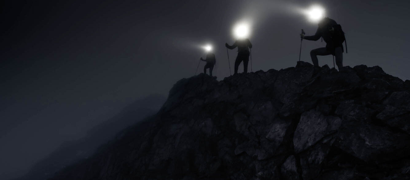 Light beams on mountain ridge 2021 Explorers