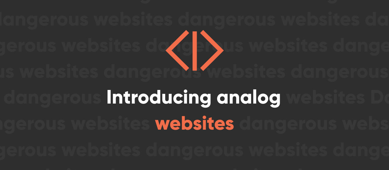 Introducing Analog Websites, A Groundbreaking Achievement in Technology Introducing Analog Websites, A Groundbreaking Achievement in Technology