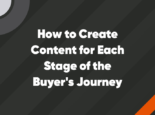 Content for each stage of the buyer's journey