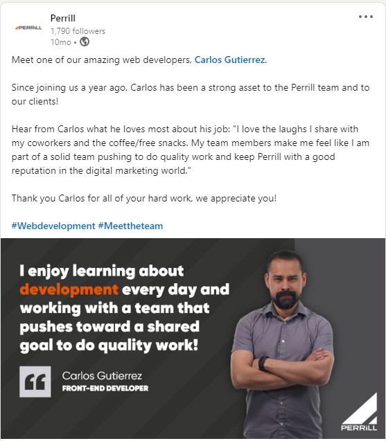 Carlos Employee Spotlight