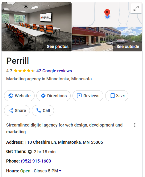 Perrill Google Business Profile
